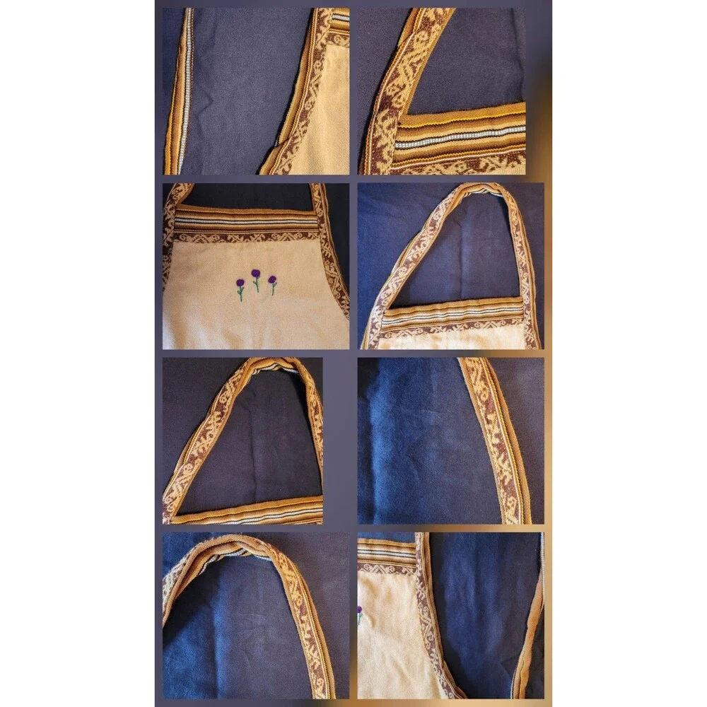 Unique Southwest Bib-style Apron With Front Pockets  Measurements In Photos